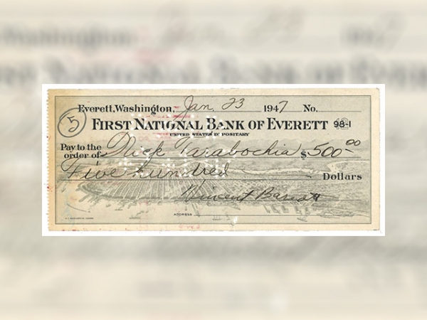 The purchase of the Pt. Defiance was made with a deposit of $500 to Nick Tarabochia in 1947.